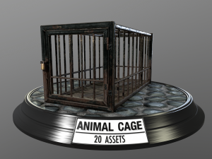 animal cage Modelo 3D