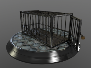 animal cage Modelo 3D