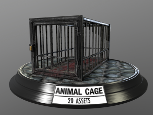 animal cage Modelo 3D