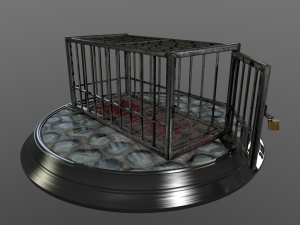 animal cage Modelo 3D