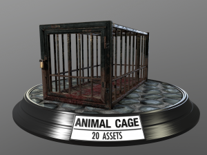 animal cage Modelo 3D