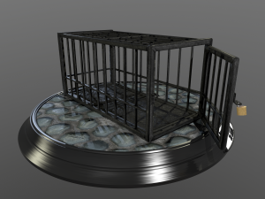 animal cage Modelo 3D