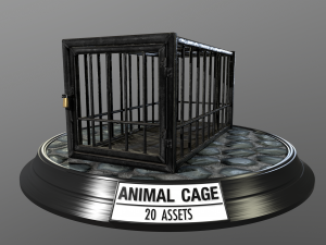 animal cage Modelo 3D