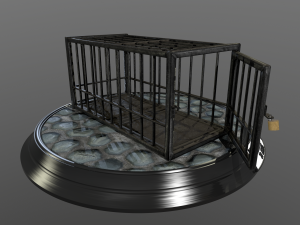 animal cage Modelo 3D