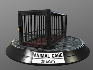 animal cage Modelo 3D