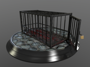 animal cage Modelo 3D