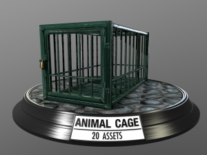 animal cage Modelo 3D