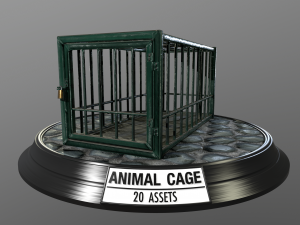 animal cage Modelo 3D