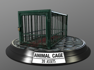 animal cage Modelo 3D