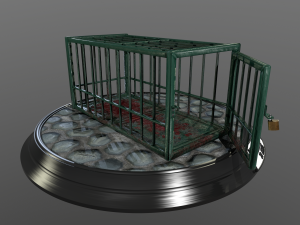 animal cage Modelo 3D
