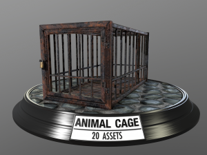 animal cage Modelo 3D