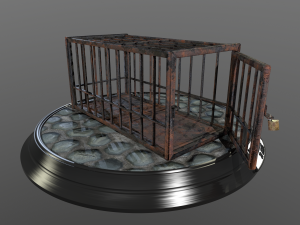 animal cage Modelo 3D