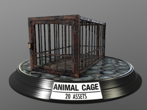 animal cage Modelo 3D