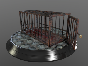 animal cage Modelo 3D