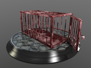 animal cage Modelo 3D