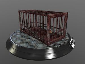 animal cage Modelo 3D