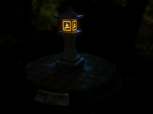 stone lantern pack 3D Модель