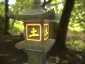 stone lantern pack 3D Модель