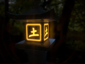 stone lantern pack 3D Model