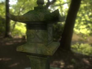 stone lantern pack 3D Модель