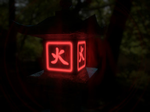 stone lantern pack 3D Модель