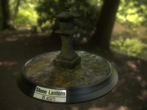 stone lantern pack 3D Model