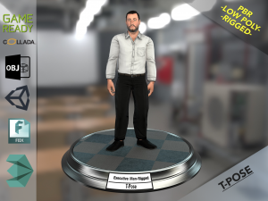 executive man 3D Model