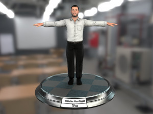 executive man Modelo 3D