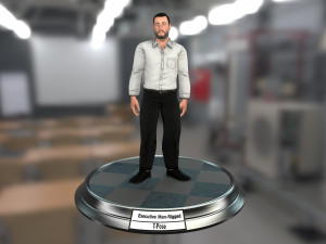 executive man Modelo 3D