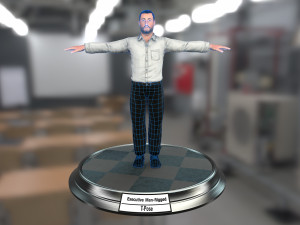 executive man Modelo 3D