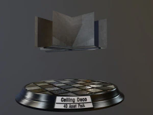 pacote de decora&ccedil;&atilde;o de teto Modelo 3D