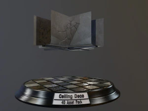 pacote de decora&ccedil;&atilde;o de teto Modelo 3D