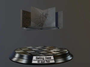 pacote de decora&ccedil;&atilde;o de teto Modelo 3D