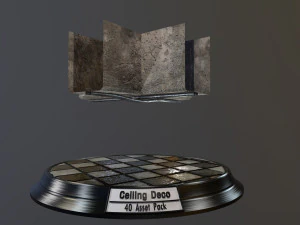 pacote de decora&ccedil;&atilde;o de teto Modelo 3D