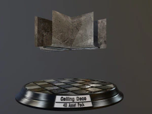 pacote de decora&ccedil;&atilde;o de teto Modelo 3D