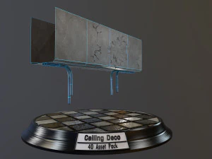 pacote de decora&ccedil;&atilde;o de teto Modelo 3D