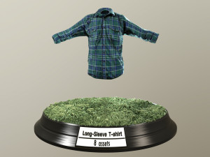 long-sleeve t-shirt 3D 模型