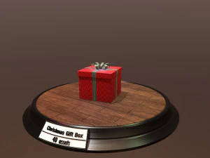 christmas gift box pack1 3D Model