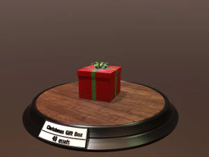 christmas gift box pack1 3D Model