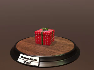 christmas gift box pack1 3D Model