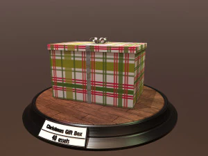 christmas gift box pack1 3D Model