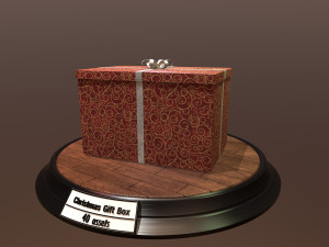 christmas gift box pack1 3D 모델