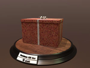 christmas gift box pack1 3D Model