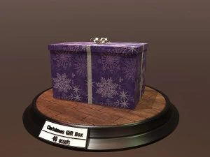 christmas gift box pack1 3D Model