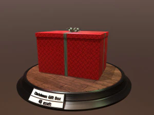 christmas gift box pack1 3D Model