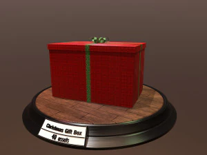 christmas gift box pack1 3D Model