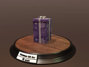 christmas gift box pack1 3D Model