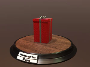 christmas gift box pack1 3D Model