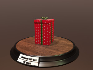 christmas gift box pack1 3D 모델