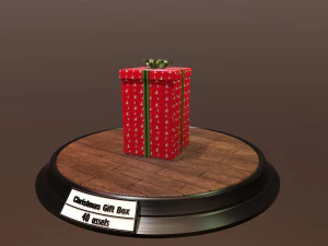 christmas gift box pack1 3D Model